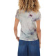 CAMISETA MUJER  YES ZEE T-SHIRT DONNA GIROCOLLO, M/C,S
