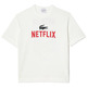 CAMISETA ESTAMPADA EN ALGODÓN ECOLÓGICO HOMBRE LACOSTE X NETFLIX