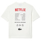 CAMISETA ESTAMPADA EN ALGODÓN ECOLÓGICO HOMBRE LACOSTE X NETFLIX