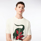 CAMISETA ESTAMPADA EN ALGODÓN ECOLÓGICO HOMBRE LACOSTE X NETFLIX
