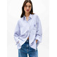 CAMISA OVERSIZE MUJER TOMMY JEANS A RAYAS