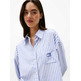 CAMISA OVERSIZE MUJER TOMMY JEANS A RAYAS