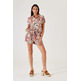 CAMISA DE MANGA CORTA CON ESTAMPADO TROPICAL MUJER GARCIA JEANS