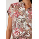 CAMISA DE MANGA CORTA CON ESTAMPADO TROPICAL MUJER GARCIA JEANS