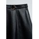 FALDA MIDI MUJER SALSA JEANS EFECTO PIEL CON CINTURON