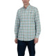 HOMBRE CAMISA POPELIN CUADROS VERDE