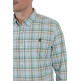 HOMBRE CAMISA POPELIN CUADROS VERDE