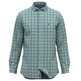 HOMBRE CAMISA POPELIN CUELLO BOTON CU AZULMULT