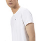 HOMBRE CAMISETA BÁSICA BORDADO A CONT BLANCO P
