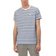 HOMBRE CAMISETA RAYAS NAUTICAS FLUOR BLANCO P