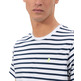 HOMBRE CAMISETA RAYAS NAUTICAS FLUOR BLANCO P