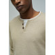 JERSEY PUNTO FINO HOMBRE SALSA JEANS CUELLO HENLEY