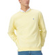 HOMBRE SUDADERA BÁSICA BORDADO A CONT AMARILLO