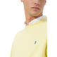 HOMBRE SUDADERA BÁSICA BORDADO A CONT AMARILLO