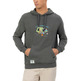 HOMBRE SUDADERA CAPUCHA ESTAMPADO CAM ANTRACIT