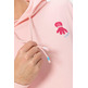 HOMBRE SUDADERA CAPUCHA ESTAMPADO SEA ROSA