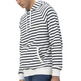 HOMBRE SUDADERA CAPUCHA RAYAS BORDADO BLANCO P