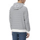 HOMBRE SUDADERA CAPUCHA RAYAS BORDADO BLANCO P
