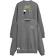 HOMBRE SUDADERA ESTAMPADO BOWLING CUS ANTRACIT