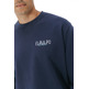 HOMBRE SUDADERA LOGO TEJIDO AZUL MARI AZUL MAR