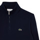 JERSEY CON CREMALLERA HOMBRE LACOSTE EN ALGODÓN ECOLÓGICO