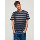 CAMISETA ESTAMPADA A RAYAS HOMBRE PEPE JEANS TROY