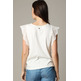 BLUSA MUJER DEELUXE CON VOLANTES CALADOS