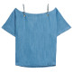 BLUSA MUJER SALSA JEANS EN LIGHTDENIM