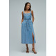 VESTIDO MIDI MUJER SALSA JEANS EN LIGHTDENIM