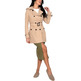 GABARDINA CRUZADA MUJER BRAVE SOUL DOBLE BOTONADURA