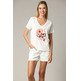 CAMISETA MUJER DEELUXE ESTAMPADO CALAVERA