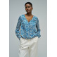 BLUSA SATINADA MUJER SALSA JEANS CON ESTAMPADO