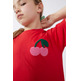 CAMISETA INFANTIL COMPAÑIA FANTASTICA PRINT CEREZA
