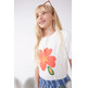 CAMISETA NIÑA  CIAFAN CAMISETA UNISEX PRINT DE FLOR