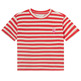 CAMISETA NIÑA COMPAÑIA FANTASTICA RAYAS ROJAS