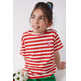 CAMISETA NIÑA COMPAÑIA FANTASTICA RAYAS ROJAS