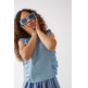 CAMISETA NIÑA  CIAFAN TOP DE NIÑA EFECTO DENIM