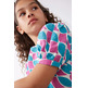 NIÑA TOP DE NIÑA ESTAMPADO DE PLUMA GEOMETRI