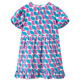VESTIDO CORTO NIÑA COMPAÑÍA FANTÁSTICA ESTAMPADO PLUMAS