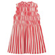 VESTIDO CORTO NIÑA COMPAÑIA FANTASTICA RAYAS ROJAS