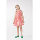 VESTIDO CORTO NIÑA COMPAÑIA FANTASTICA RAYAS ROJAS