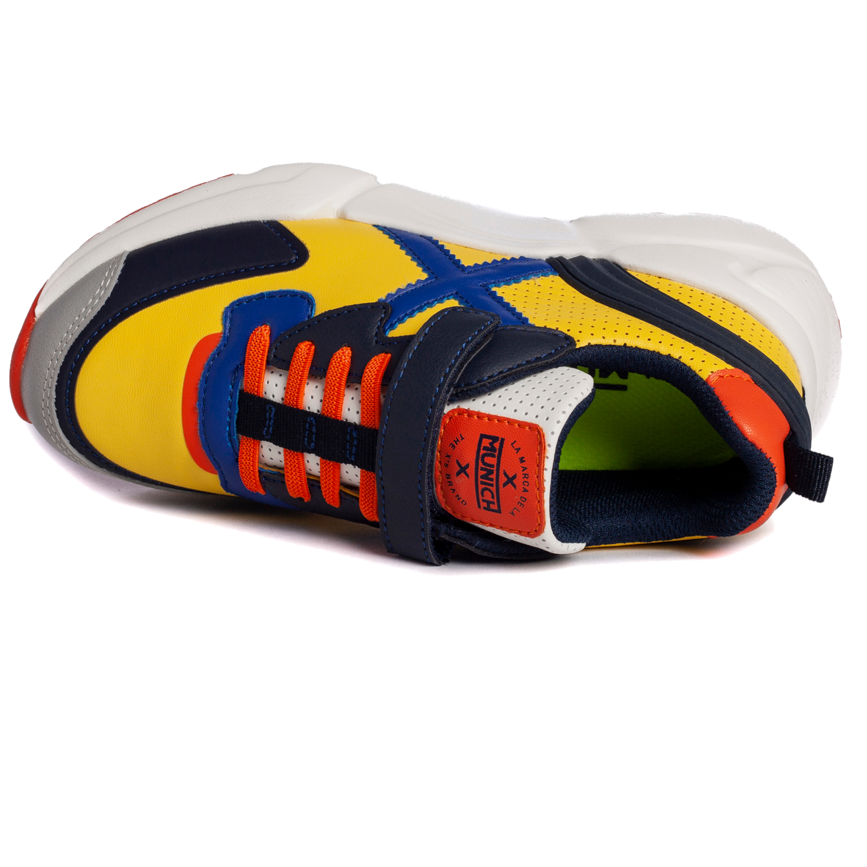 zapatilla munich niño MINI TRACK 60, amarillo