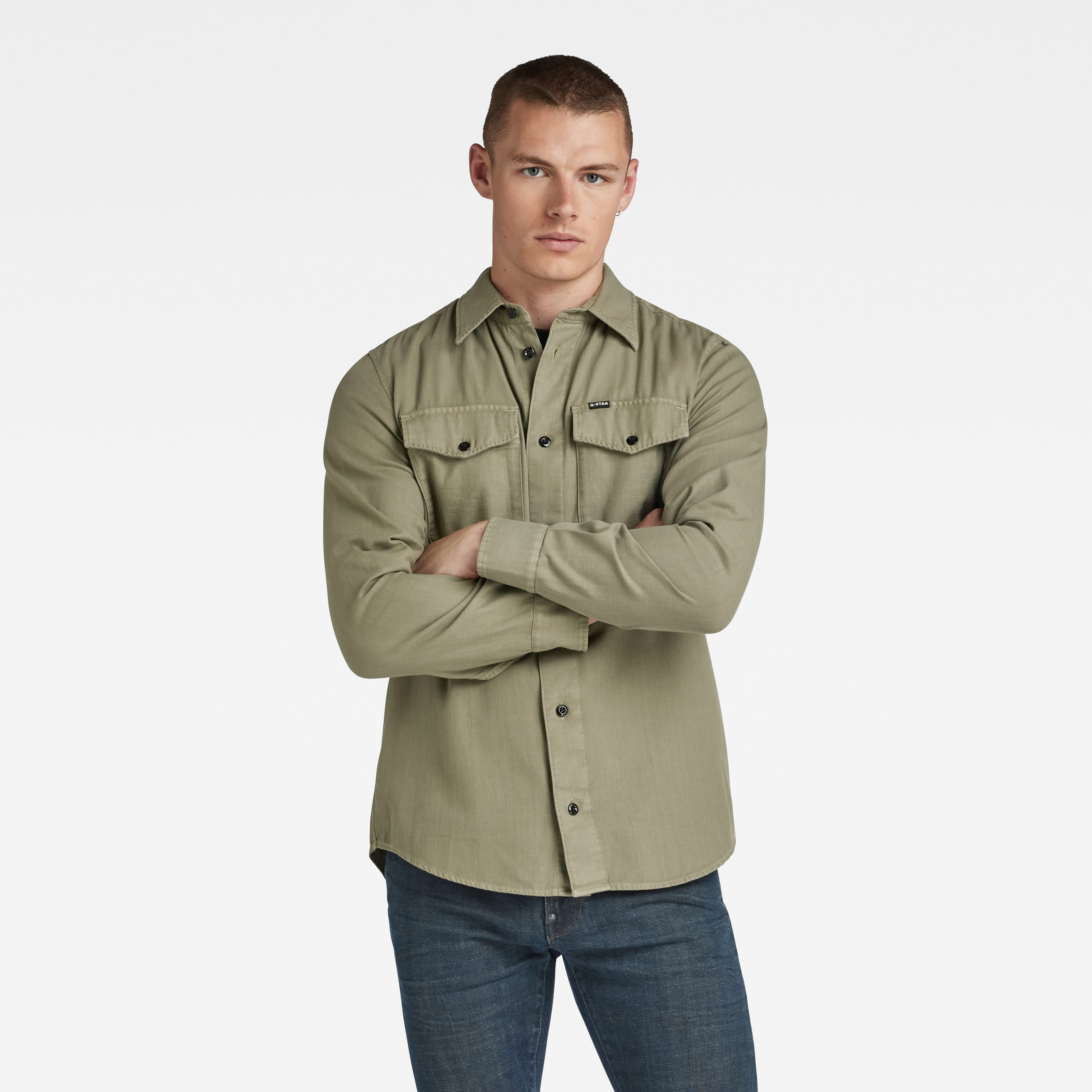 CAMISA CON BOLSILLOS HOMBRE G STAR MARINE SLIM Korner