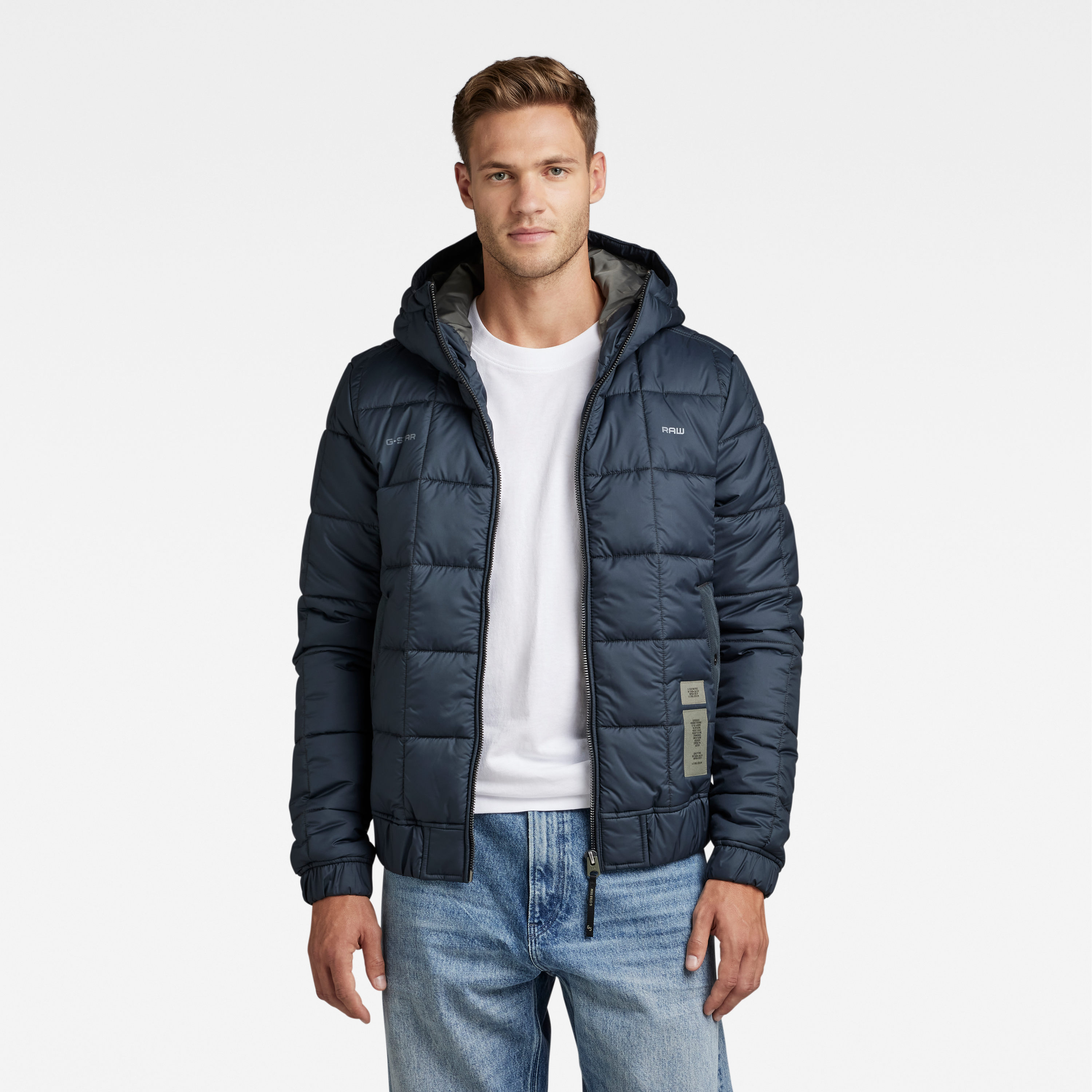 CAZADORA CON CAPUCHA HOMBRE G-STAR MEEFIC SQUARE QUILTED