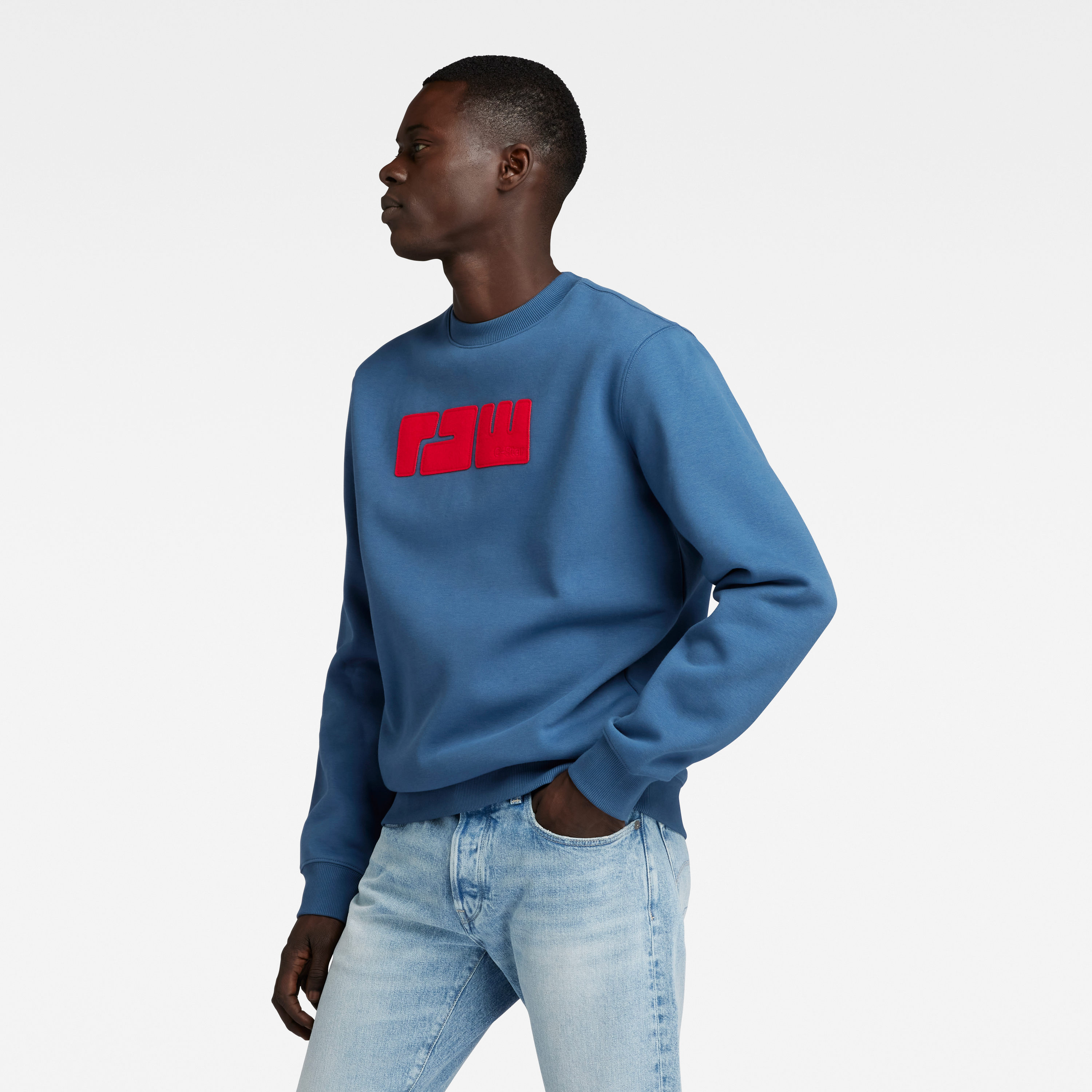 SUDADERA CON LOGO FELPA HOMBRE G STAR RAW FELT