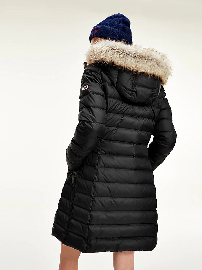 ABRIGO ENTALLADO DE PLUMON MUJER TOMMY JEANS ESSENTIAL