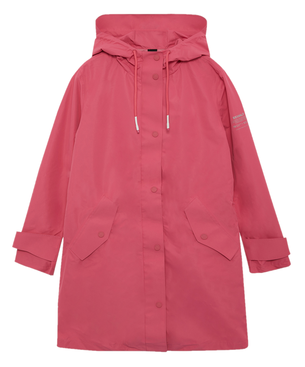 ABRIGO IMPERMEABLE CON CAPUCHA MUJER ECOALF - Korner