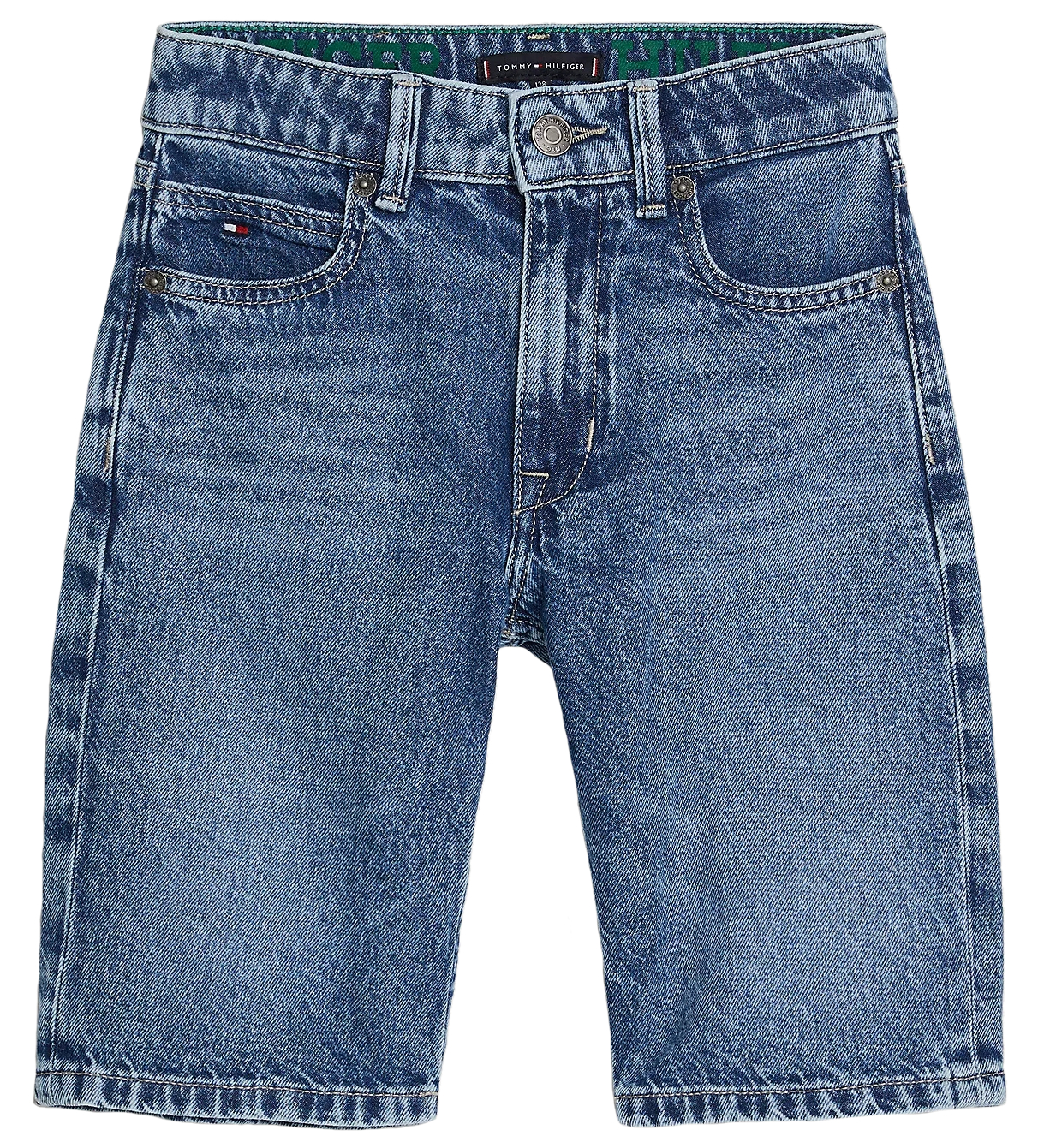 PANTALÓN VAQUERO CORTO DE CORTE RECTO NIÑO TOMMY HILFIGER