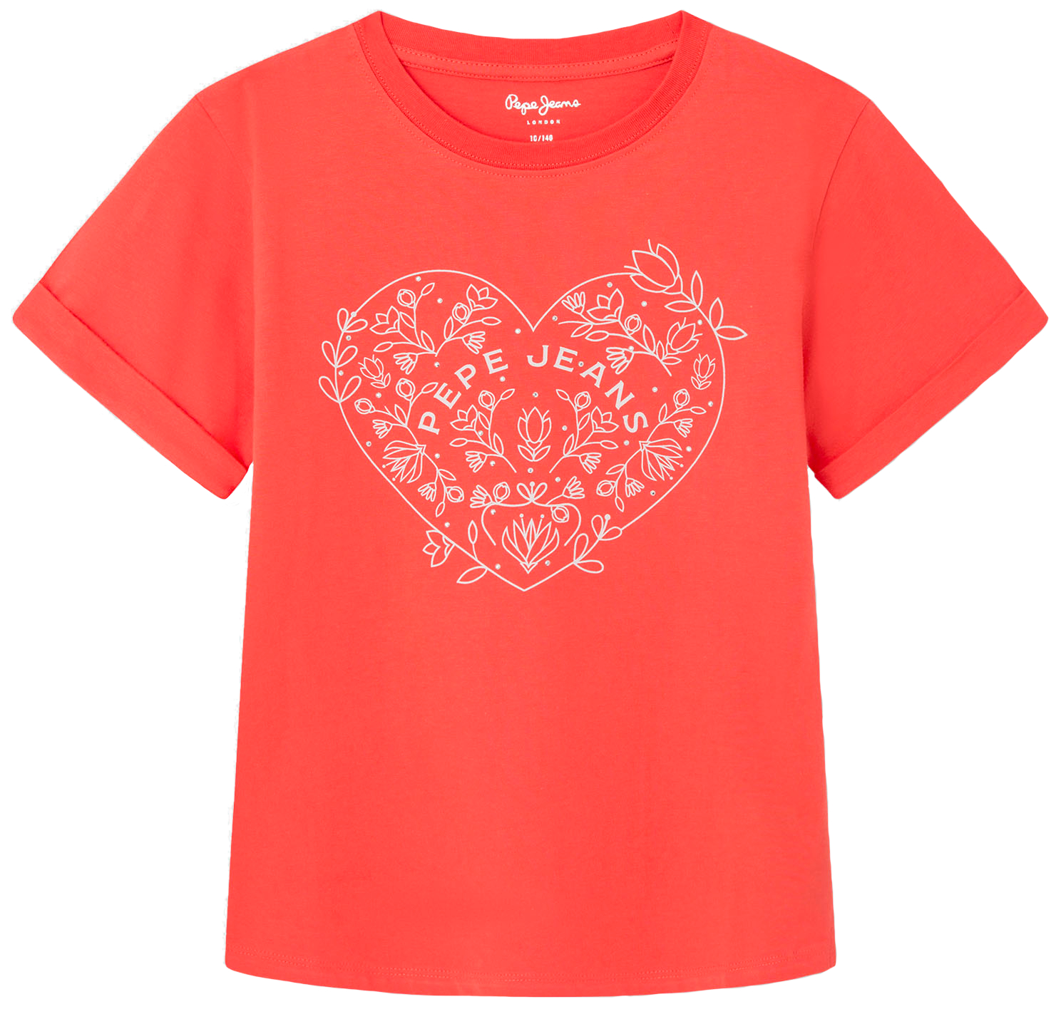 Camiseta Pepe Jeans Tassie – Algodón 100% Sostenible, Logo Grande, Corte Clásico
