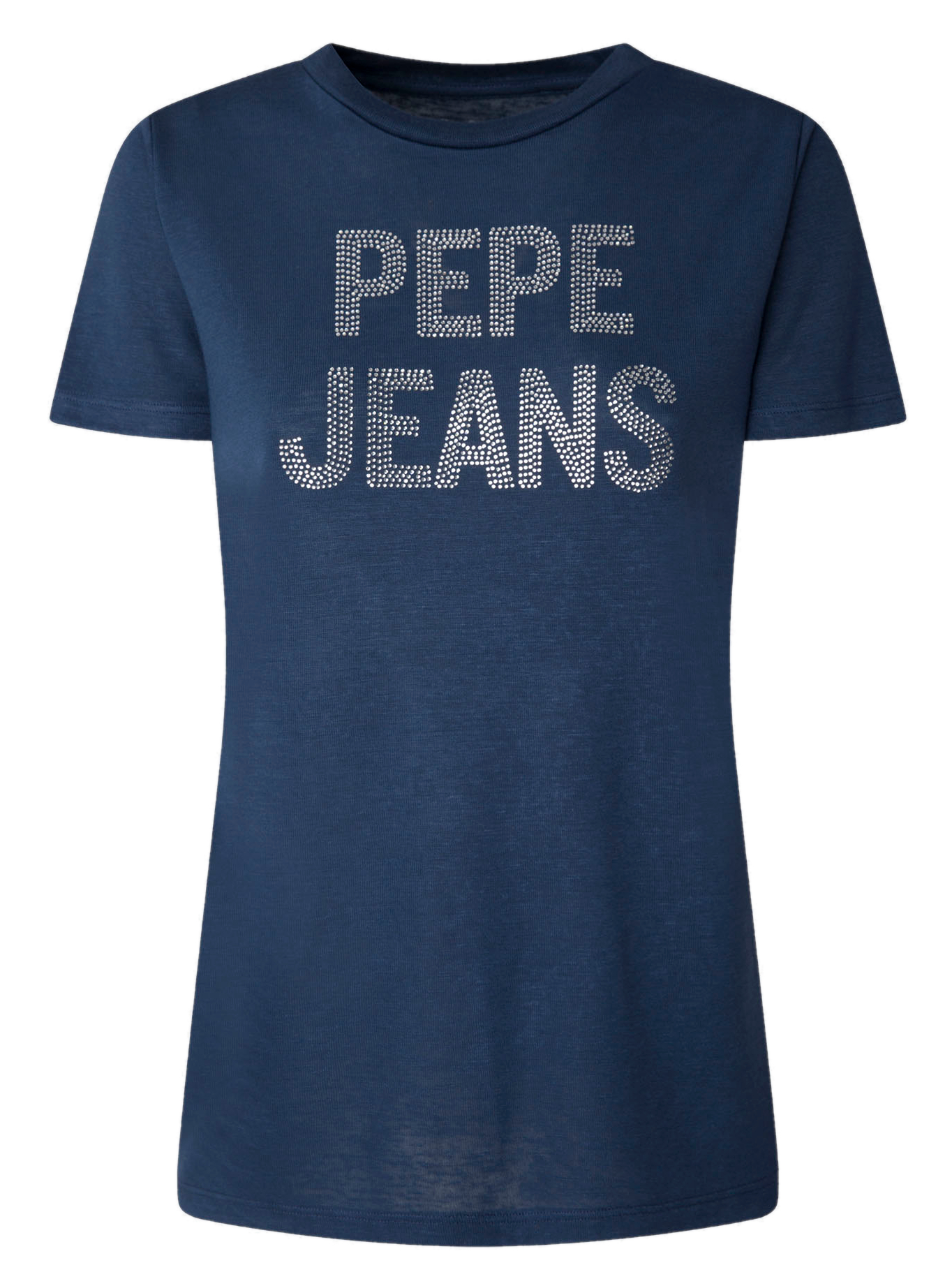 CAMISETA CON LOGO ESTAMPADO STRASS MUJER PEPE JEANS NIKO